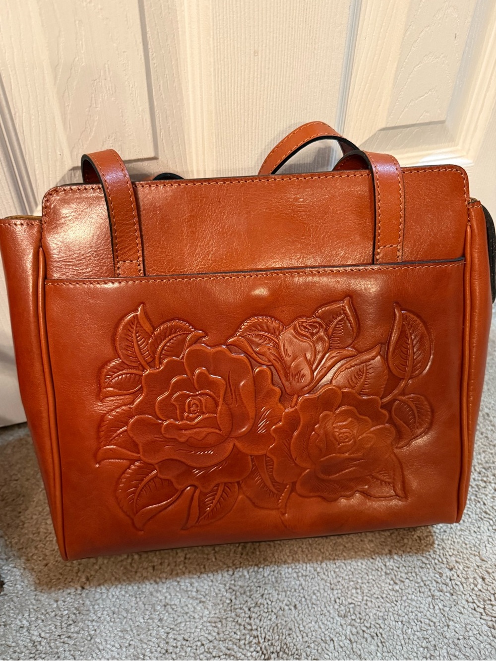 Patricia Nash Rose Tooled Bag